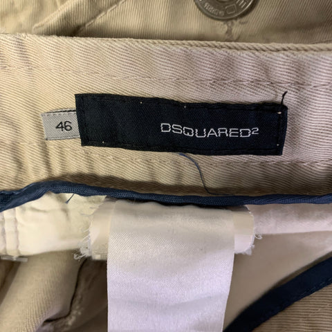 DSQUARED2 Size 30 Beige Cotton Cargo Casual Pants