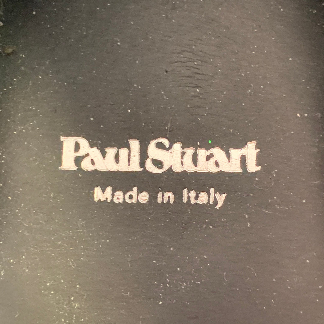 PAUL STUART Size 8.5 Black Sequined Velvet Slip On Loafers