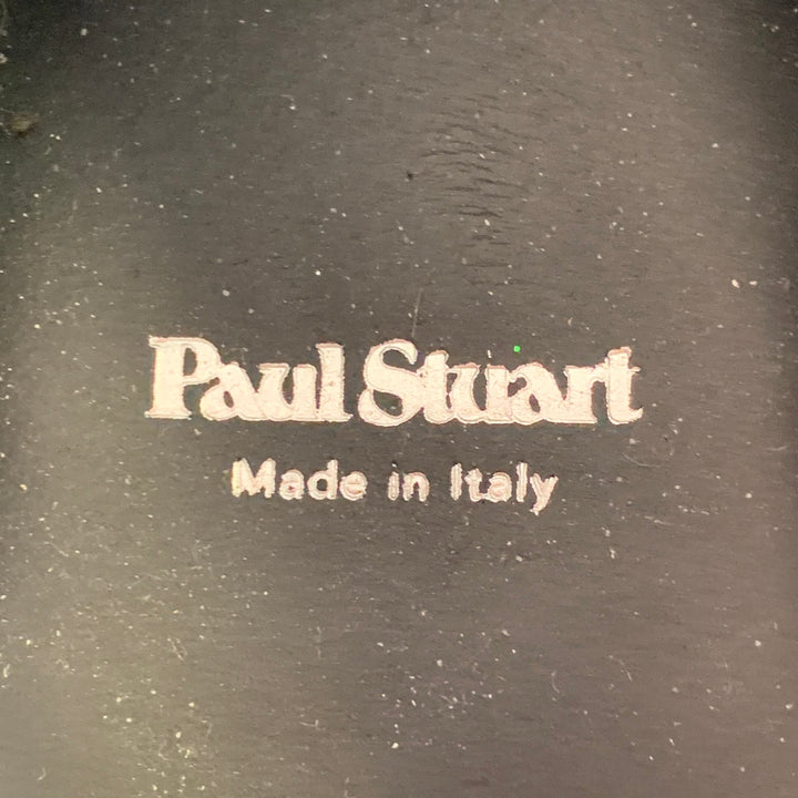 PAUL STUART Size 8.5 Black Sequined Velvet Slip On Loafers