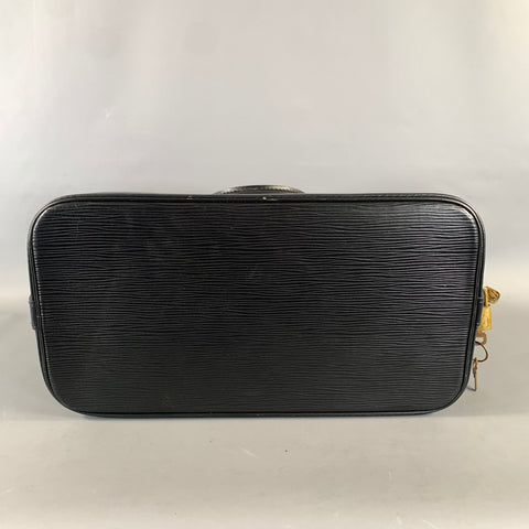 LOUIS VUITTON ALMA Black MI0967 Waves Leather Handbag