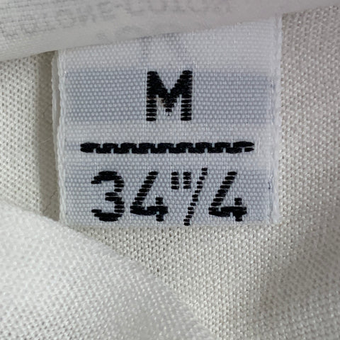 T-shirt blanc en coton à manches courtes ERMENEGILDO ZEGNA Taille M