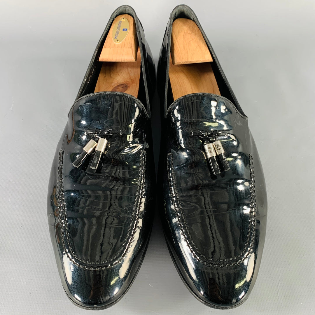 GUCCI Size 11.5 Black Patent Leather Tassel Loafers – Sui  display picture 2