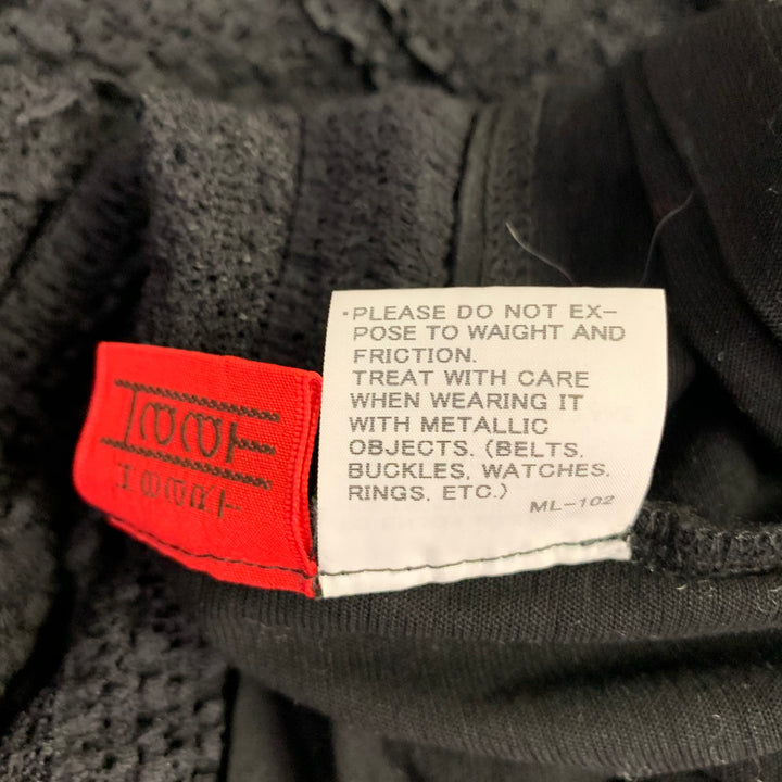 HAAT by ISSEY MIYAKE Size L Black Cotton 3/4 Sleeves Casual Top