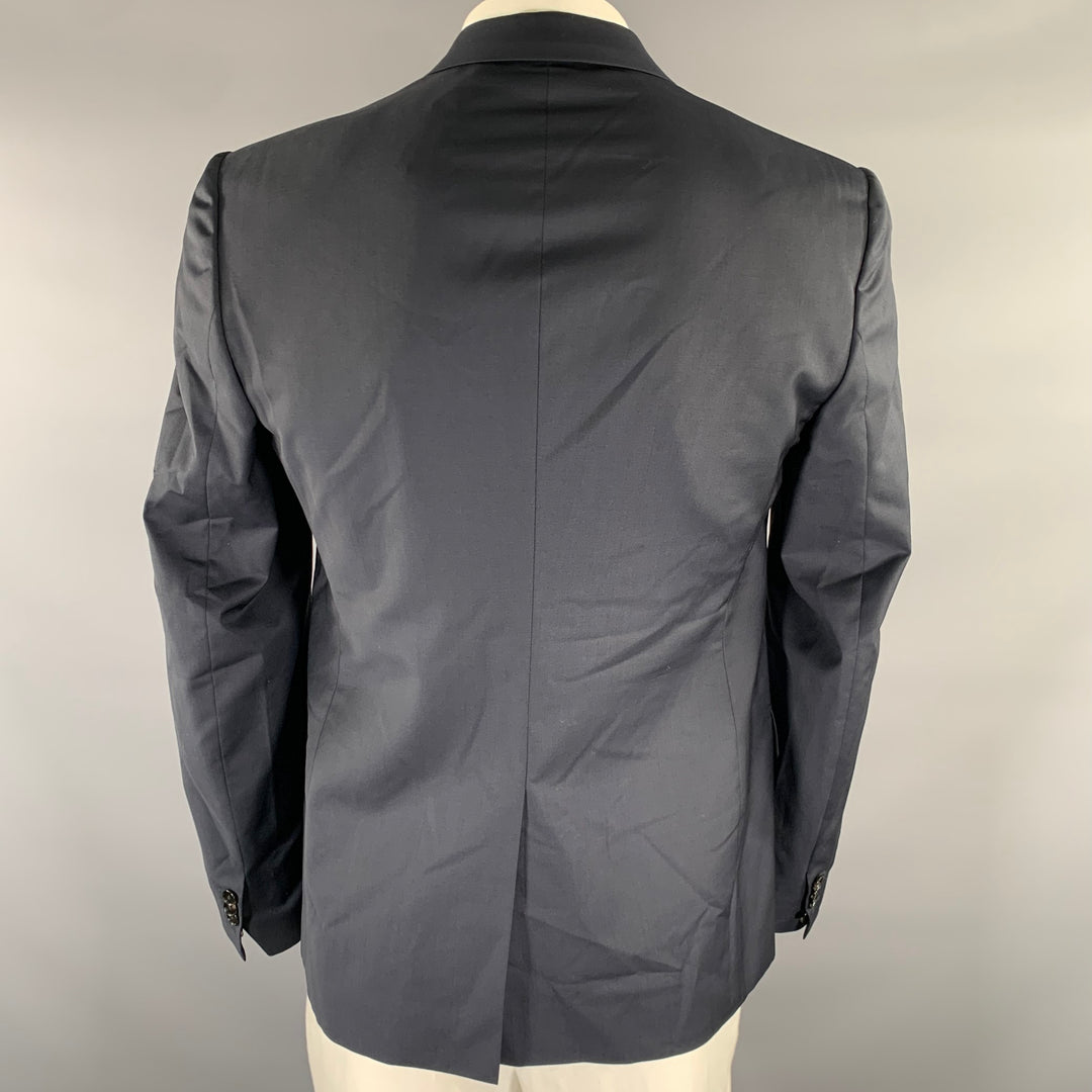 MAISON MARGIELA Size 42 Navy Wool Notch Lapel Sport Coat