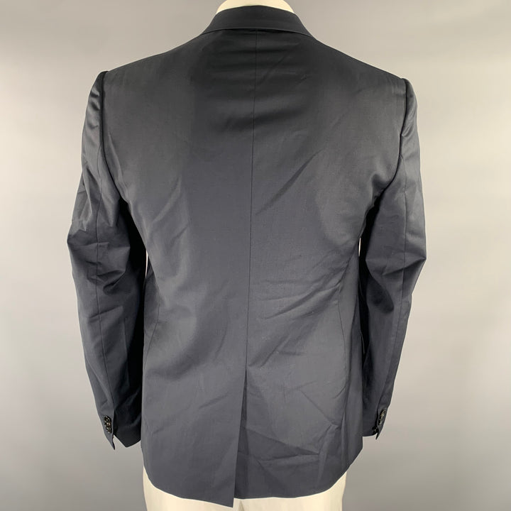 MAISON MARGIELA Size 42 Navy Wool Notch Lapel Sport Coat