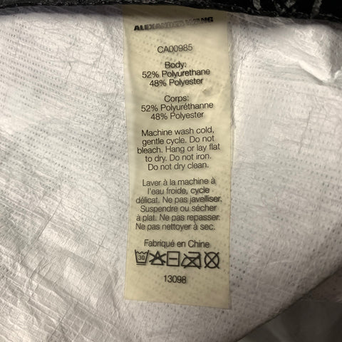 ALEXANDER WANG Size M Silver Metallic Polyurethane & Polyester Pop Over Jacket