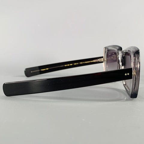 OLIVER GOLDSMITH Black Grey Acetate Sunglasses