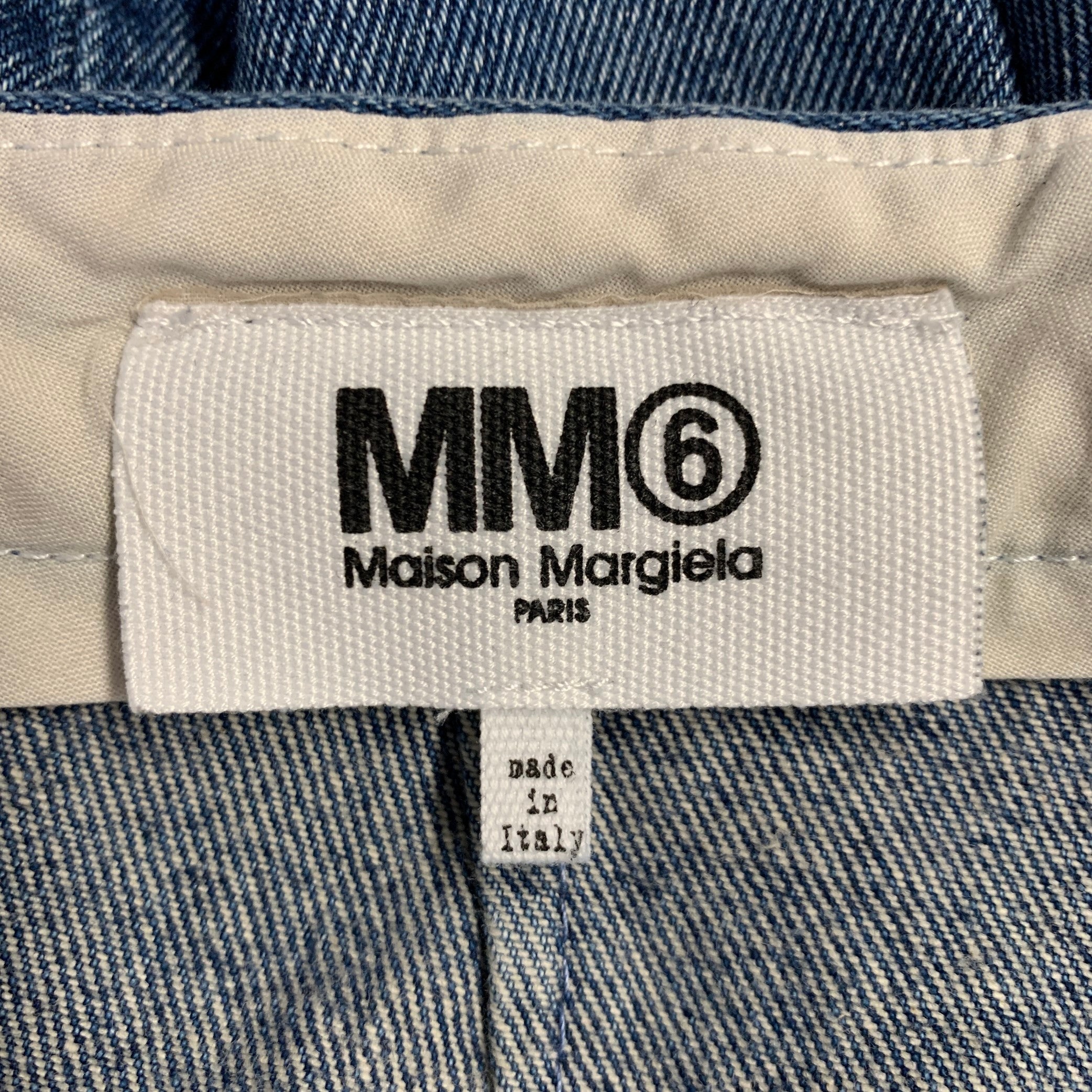 MM6 MAISON MARGIELA Size 34 Blue Wash Denim Zip Fly Jeans – Sui