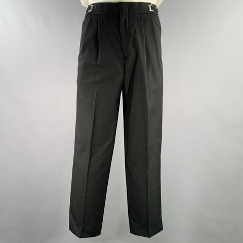 VINTAGE Size 39 Long Black Wool Coattails Tuxedo