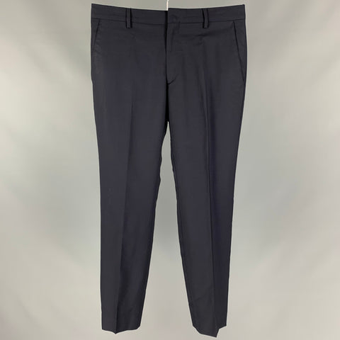 PAUL SMITH The Byard  Size 36 Navy Wool / Mohair Single Breasted Notch Lapel Suit