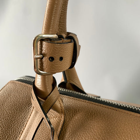 MARC JACOBS Tan Pebble Grain Leather Satchel HandBags