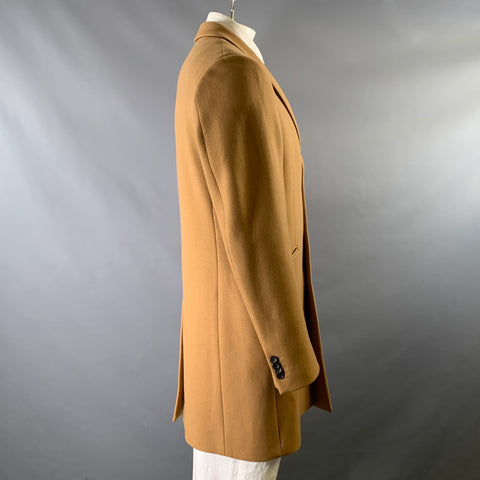 Manteau à revers crantés en mélange de laine beige PS by PAUL SMITH Taille L