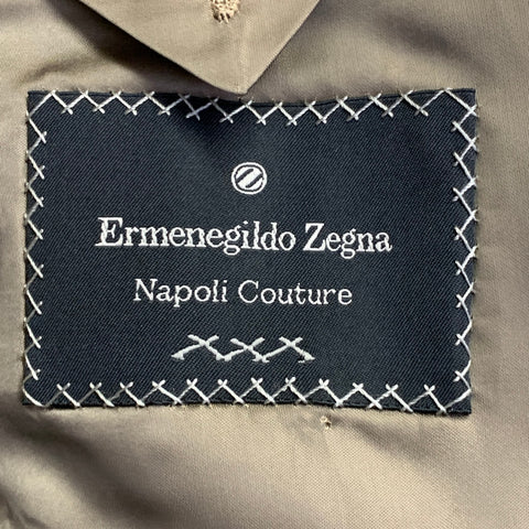 ERMENEGILDO ZEGNA Size 44 Brown Red Blue Plaid Wool Sport Coat