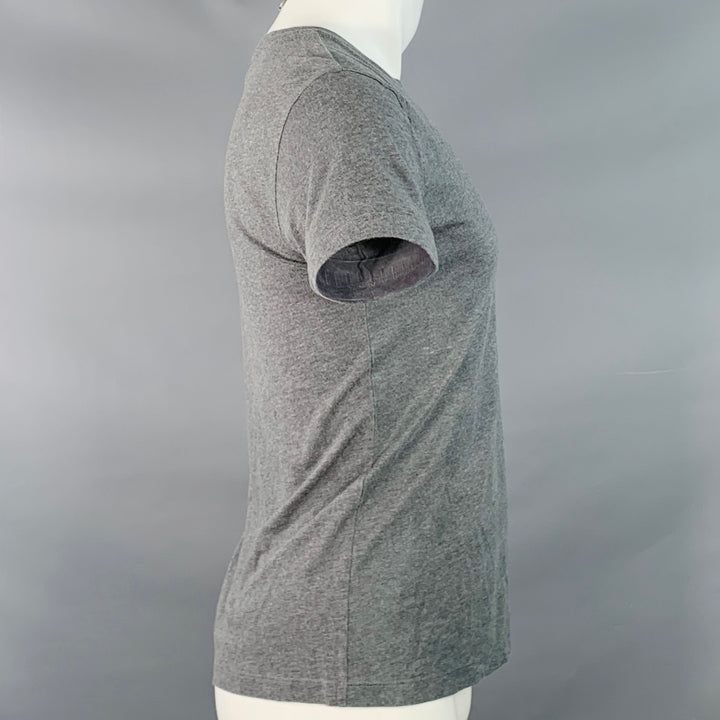 EMPORIO ARMANI Size S Grey Green Cotton Jersey Crew Neck T-shirt