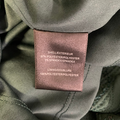 BADGLEY MISCHKA Size 0 Green Polyester Floral Knee Length Cocktail Dress