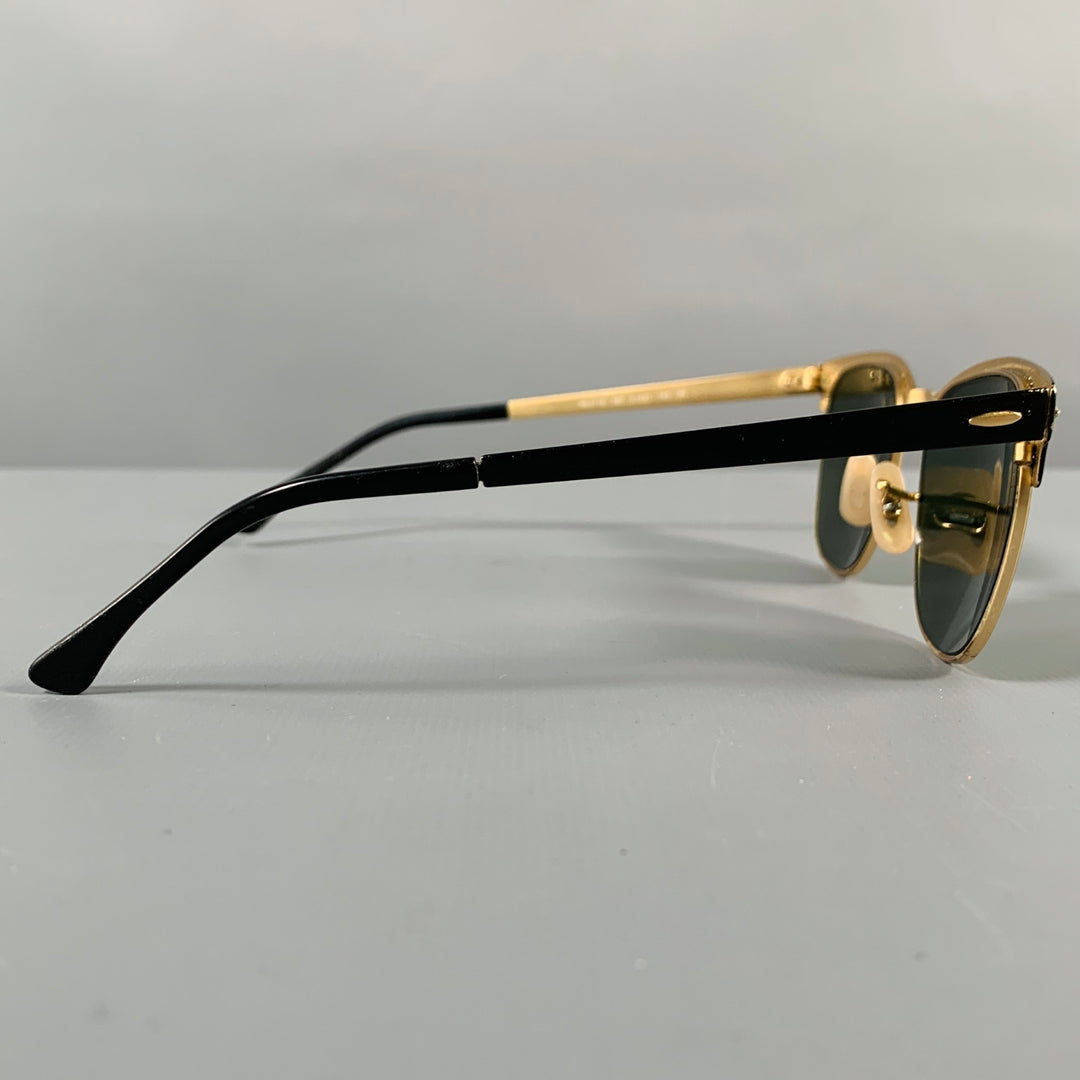 RAY-BAN Black Gold -Clubmaster Classic- Sunglasses