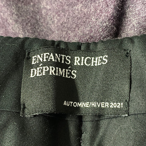 ENFANTS RICHES DEPRIMES ERD FW2021 L Purple Wool Double Breasted 34 36 Suit