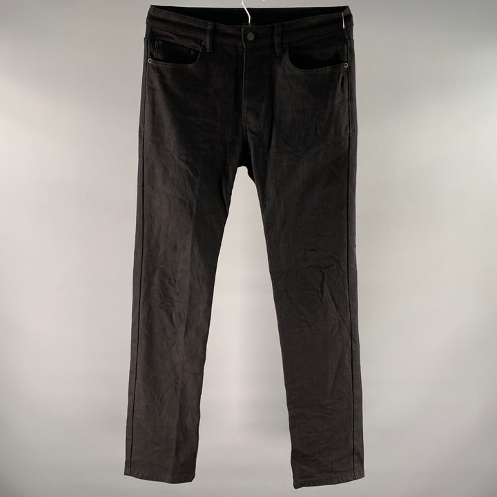 KSUBI Size 31 Black Cotton Slim Fit Pants