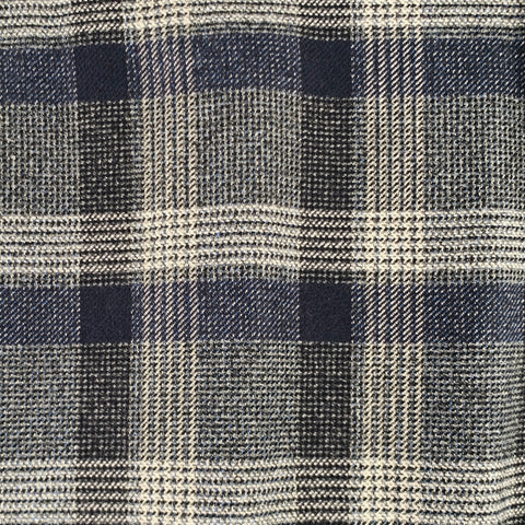 ETRO Size 30 Navy Grey Plaid Cotton Zip Fly Dress Pants