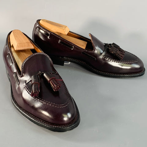 ALDEN Size 7 Color 8 Horween Shell Cordovan Leather Tassel Moccasin Loafer