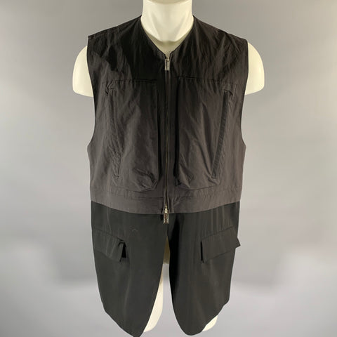 SISE Size S Black Wool Convertible Vest