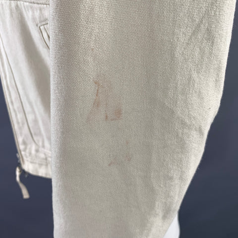 ARKET Size XS White Cotton Carpenter Jacket