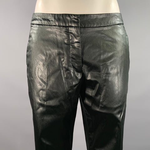 DRIES VAN NOTEN Size 4 Black Acetate Blend Low Rise Pants