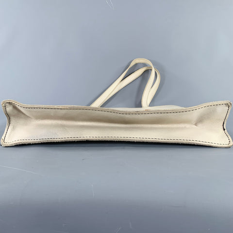 NUMERO 10 Grey Floral Embossed Leather Tote Handbag & Leather Goods