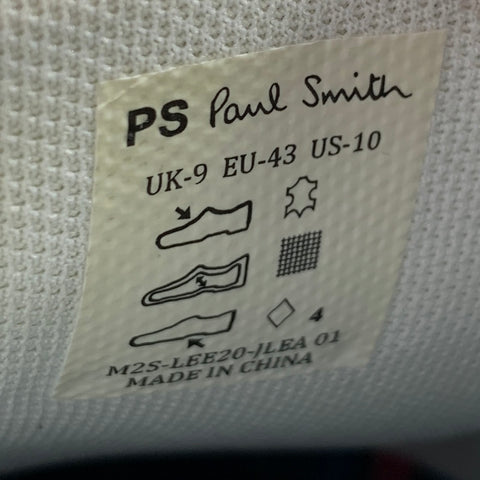 PS by PAUL SMITH Size 10 White Multi Color Leather Low Top Sneakers
