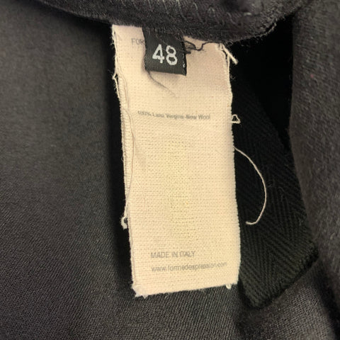 FORME 3’3204322896 Size L Black Wool Long Sleeve Shirt