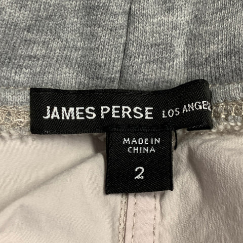 JAMES PERSE Taille M Pantalon décontracté en coton mélangé ivoire avec taille élastique