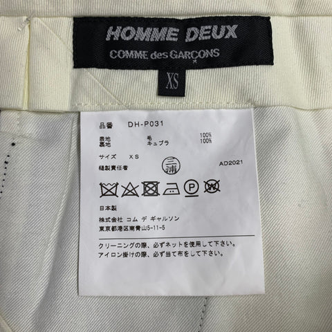COMME des GARCONS Size XS Grey Charcoal Pinstripe Wool Pleated Dress Pants
