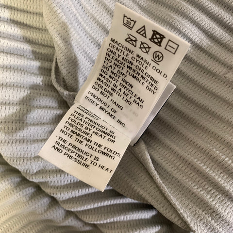 ISSEY MIYAKE Size L Grey Pleated Polyester Pleated Jacket