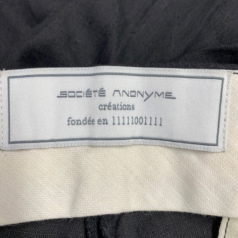 SOCIETE ANONYME Size S Black Linen High Waisted Dress Pants