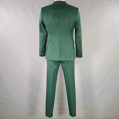 AMI by ALEXANDRE MATTIUSSI Size 42 Green Wool Twill Notch Lapel Suit