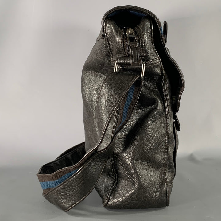TED BAKER Black Crackled Polyvinyl Handbag