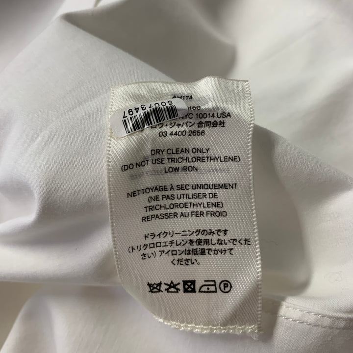 THE ROW Size 10 White Cotton Elastane Shirt