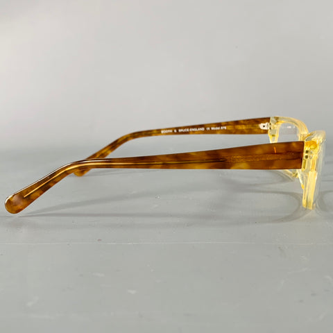 BOOTH & BRUCE Yellow Cognac Acetate Eyewear Frames