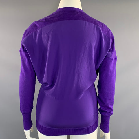 TOM FORD Size L Purple Cashmere Zip Up Cardigan Womens