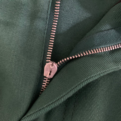 LANVIN Size 30 Green Cotton Blend Zip Fly Casual Pants