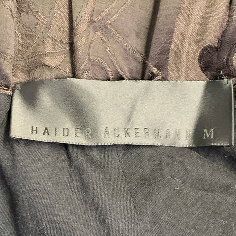 HAIDER ACKERMANN Size M Brown Jacquard Linen Silk Casual Pants