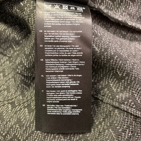 MAJE Size 0 Black Lambskin Leather Motorcycle Jacket