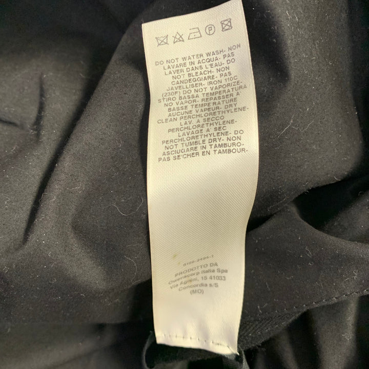 RICK OWENS Size 38 Black Cotton Blend Blouson Zip Up Jacket