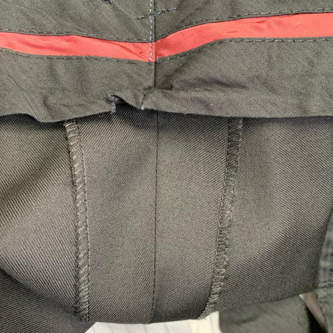 SUITSUPPLY Size XXL Black Wool Flat Front Dress Pants
