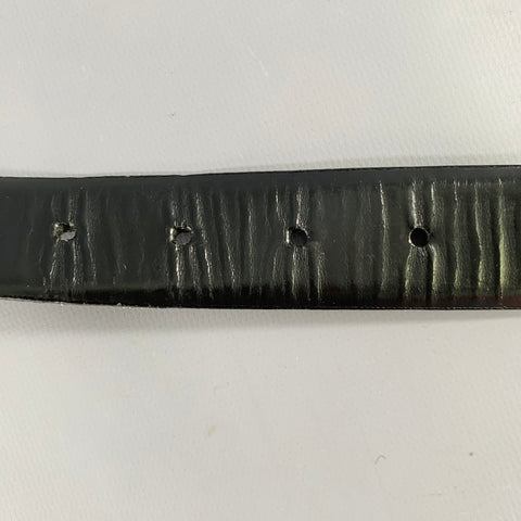 DKNY Size 34 Navy Silver Leather Belt
