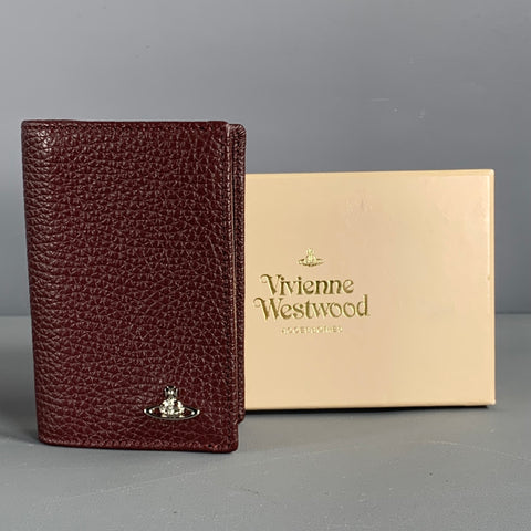 VIVIENNE WESTWOOD One Size Burgundy Leather Wallet