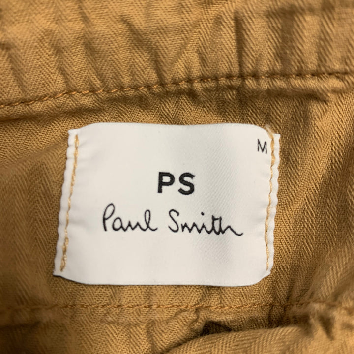 PS by PAUL SMITH Size M Camel Solid Cotton Cuffed Casual Pants