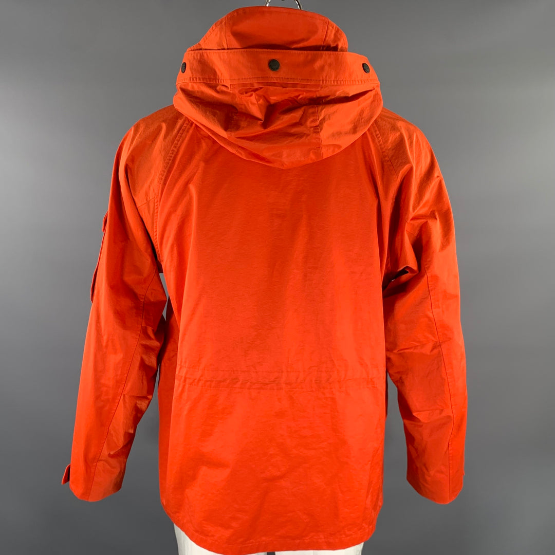 RAG & BONE Size L Orange Cotton Polyester Parka Jacket