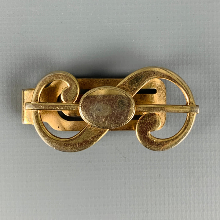 ANSON Clip para billetes con signo de dólar de metal en tono dorado