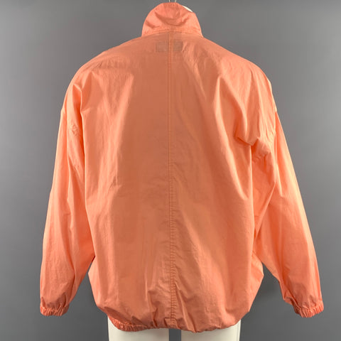 HUGO BOSS Size M Pink Solid Cotton half zip Jacket